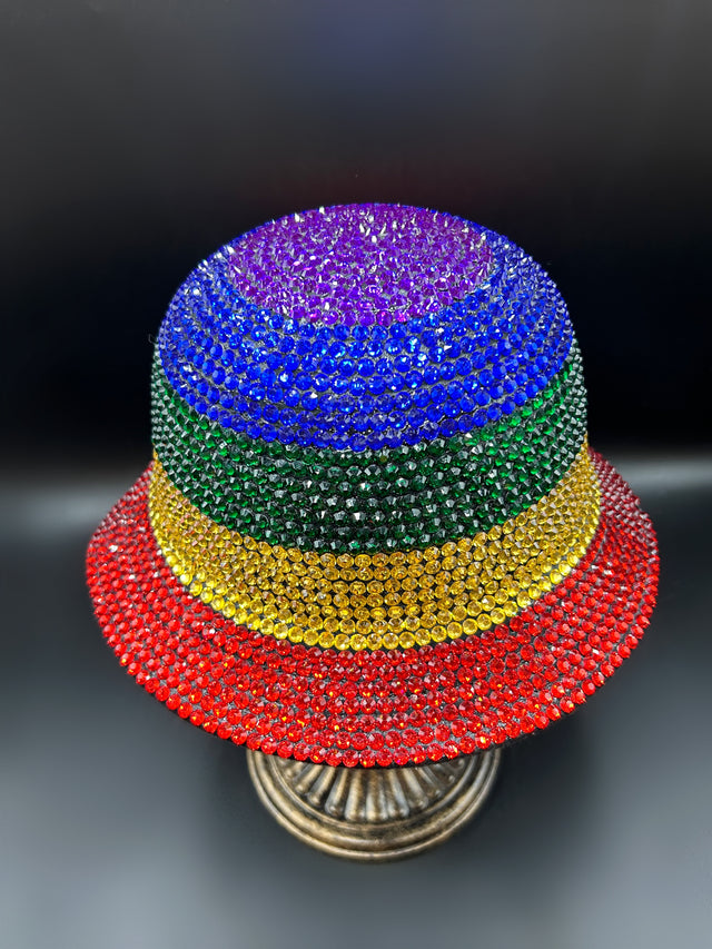 Rainbow Crystal Bucket Hat
