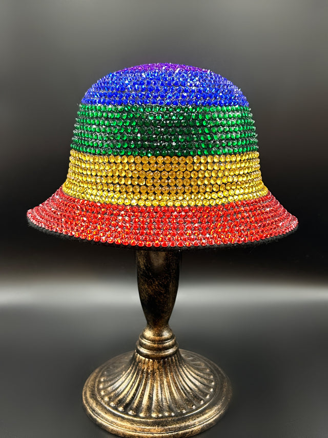 Rainbow Crystal Bucket Hat