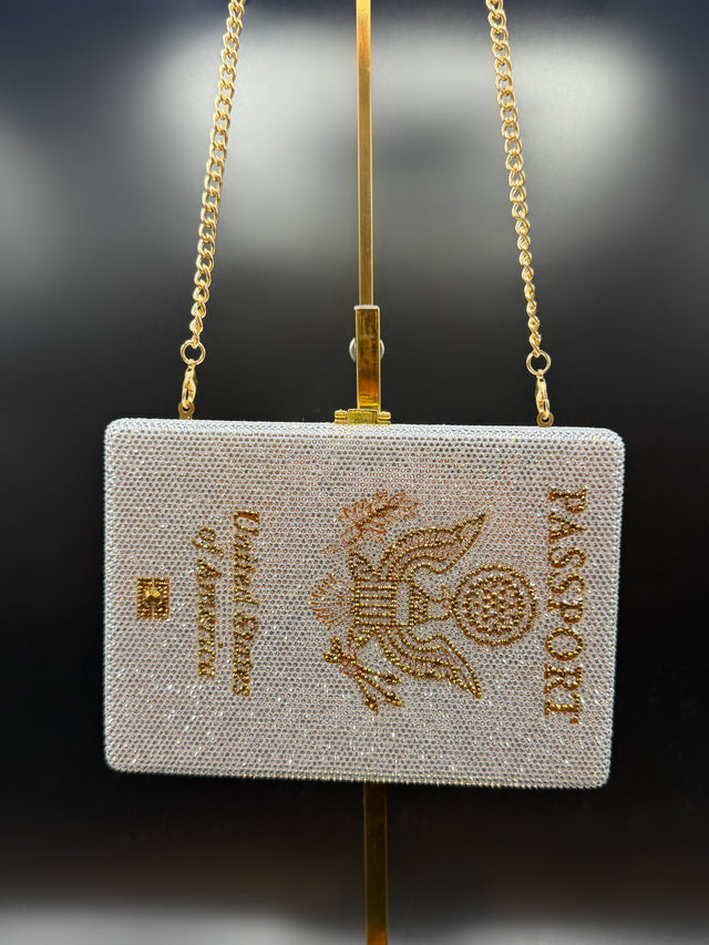 Silver Passport Clutch