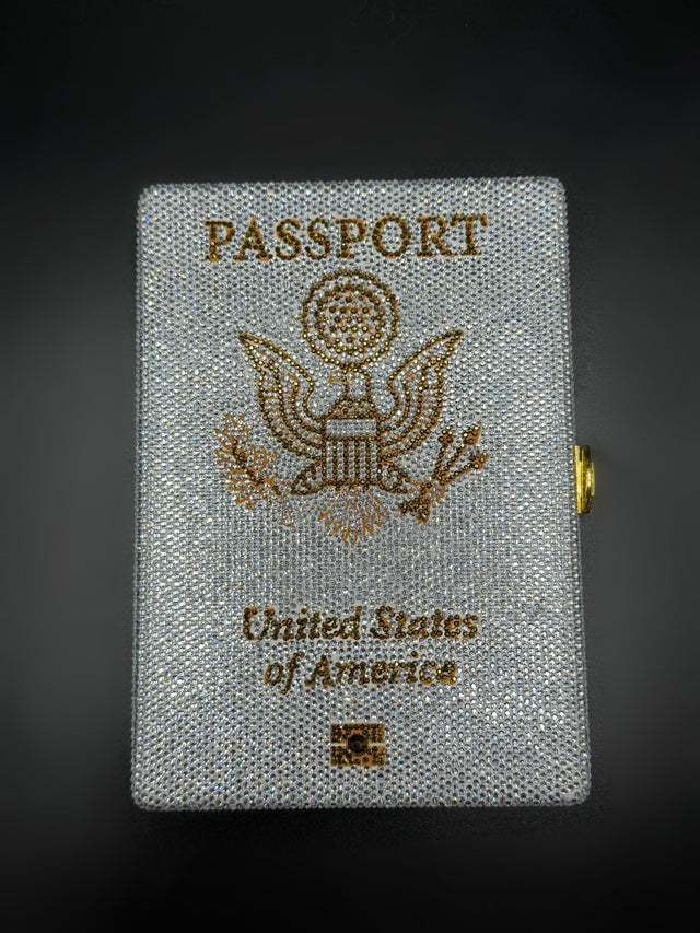 Silver Passport Clutch