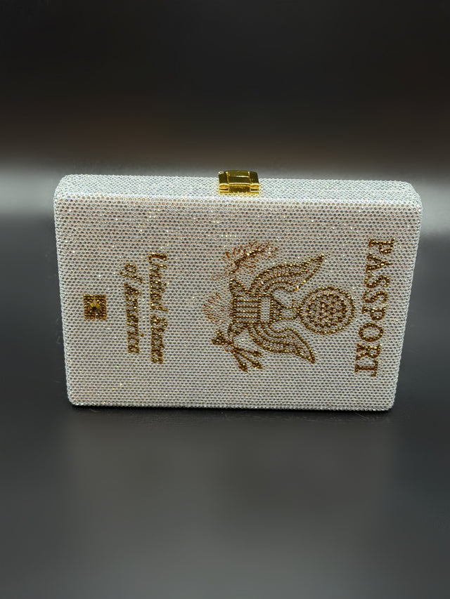 Silver Passport Clutch
