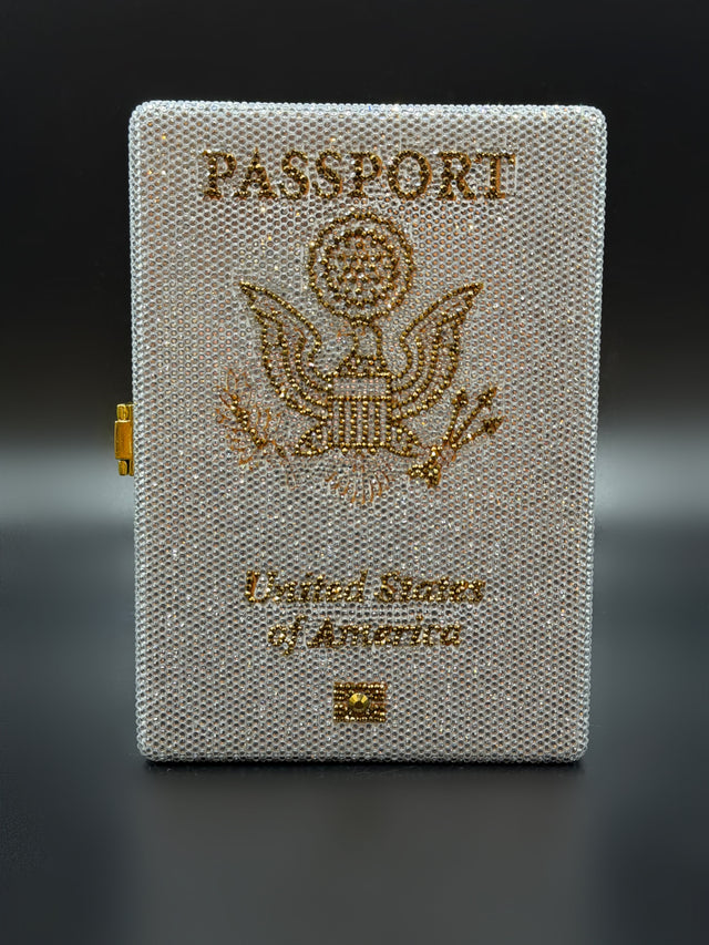 Silver Passport Clutch