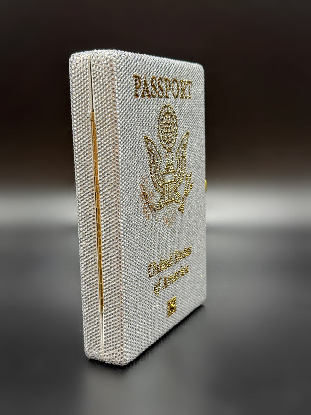 Silver Passport Clutch