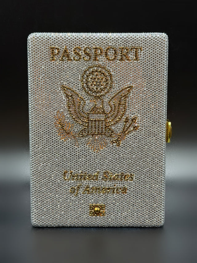 Silver Passport Clutch