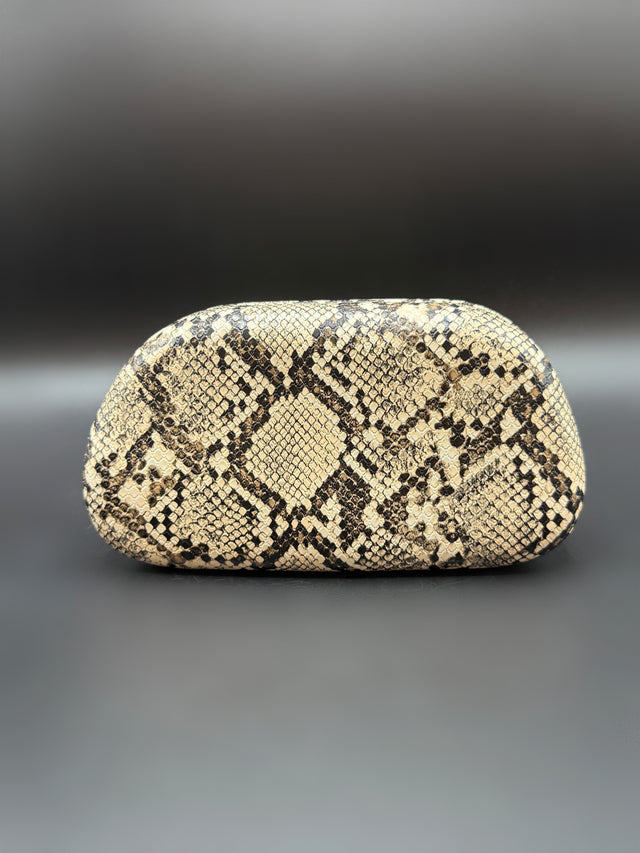 Snake Print Hand Clutch