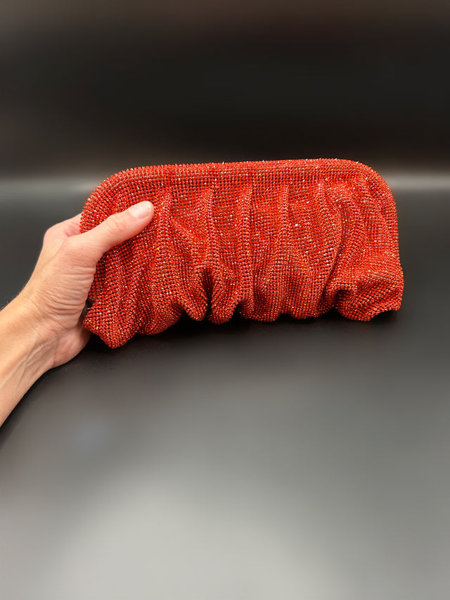 Slouchy Clutch Red