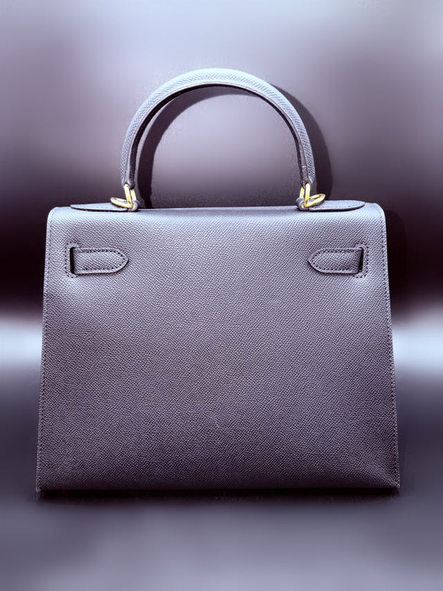 Black Leather Top Handle