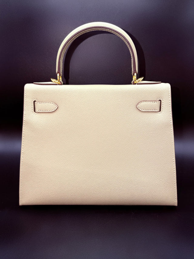 Tan Leather Top Handle