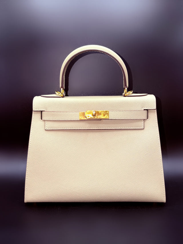 Tan Leather Top Handle