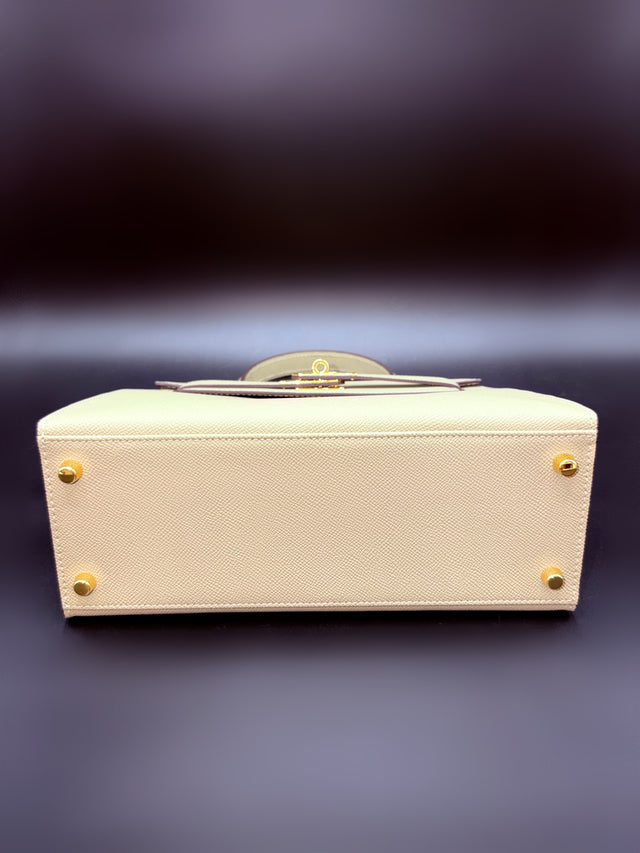 Tan Leather Top Handle