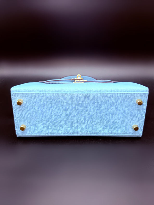 Blue Leather To Handle