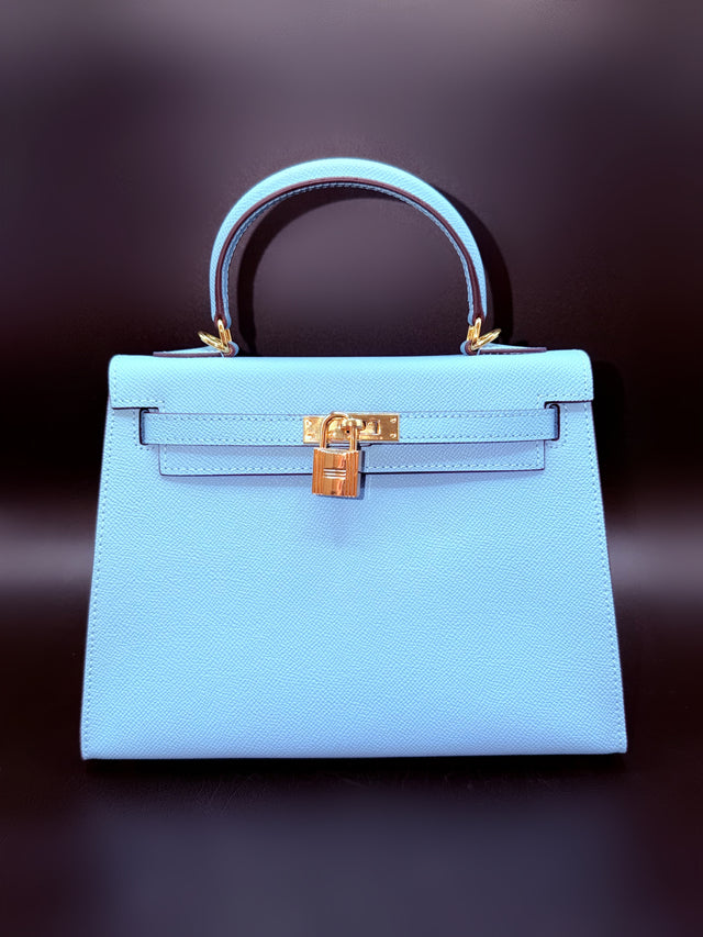 Blue Leather To Handle