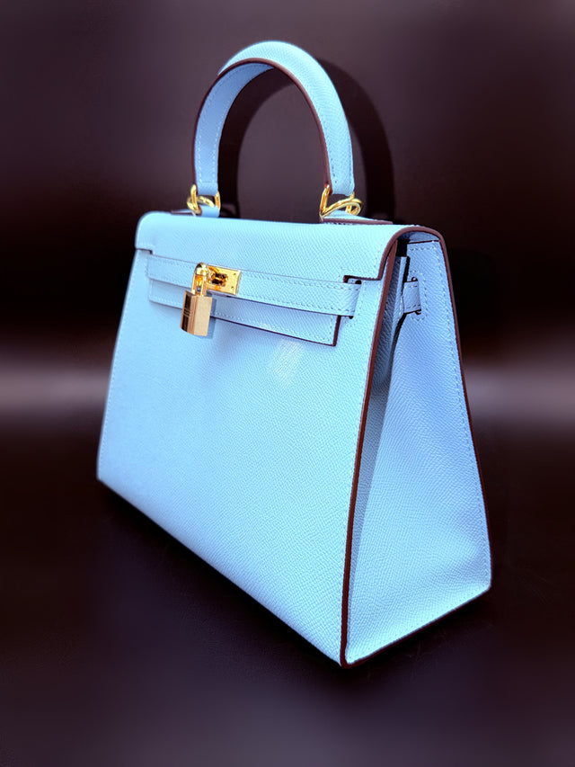 Blue Leather To Handle