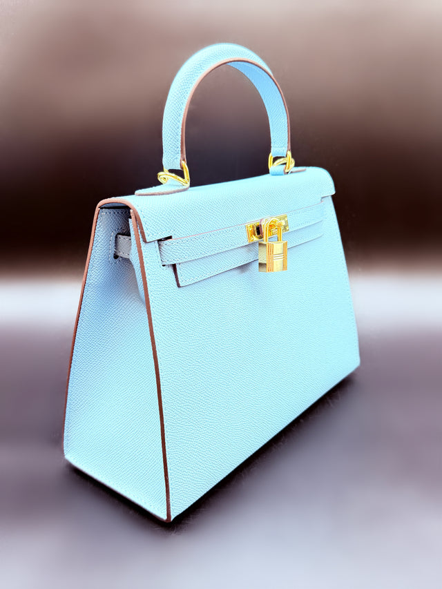 Blue Leather To Handle