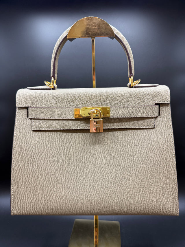 Tan Leather Top Handle