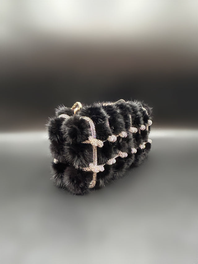 Acrylic Roped Black Fur