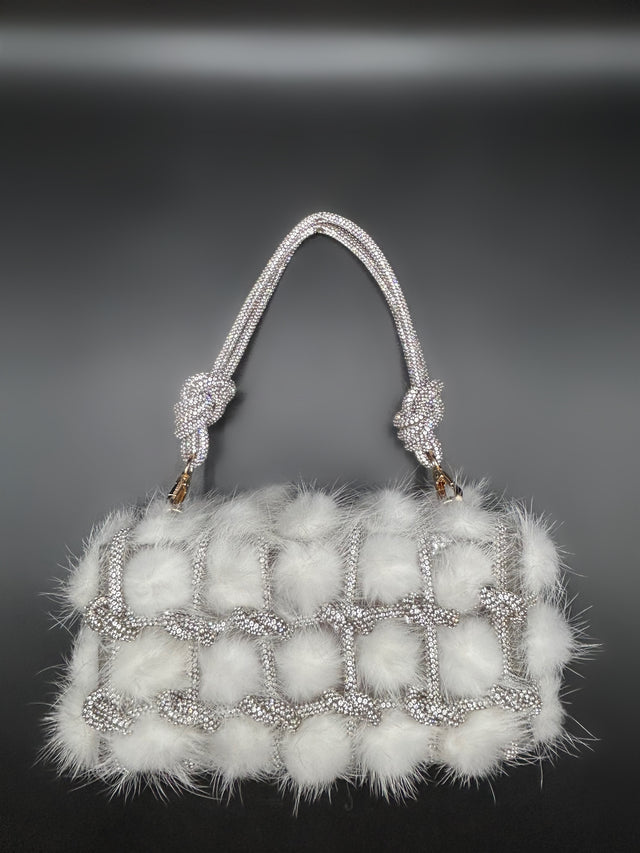 Acrylic Roped White Fur