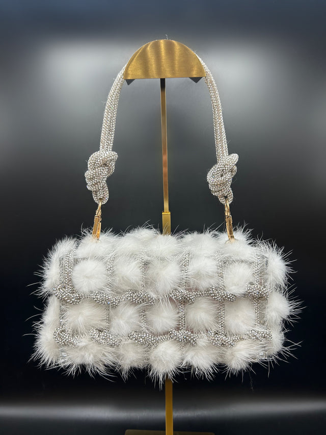 Acrylic Roped White Fur