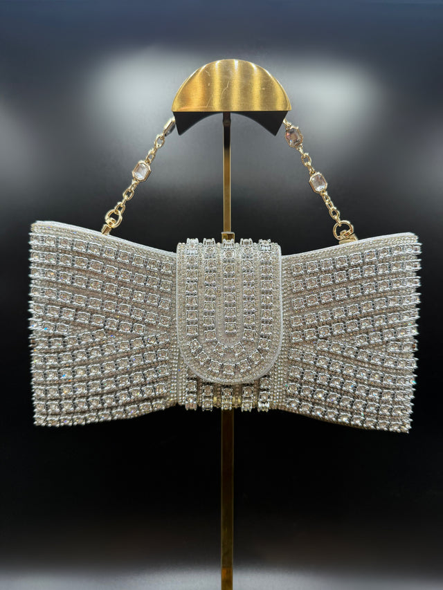 Silver Envelope Clutch