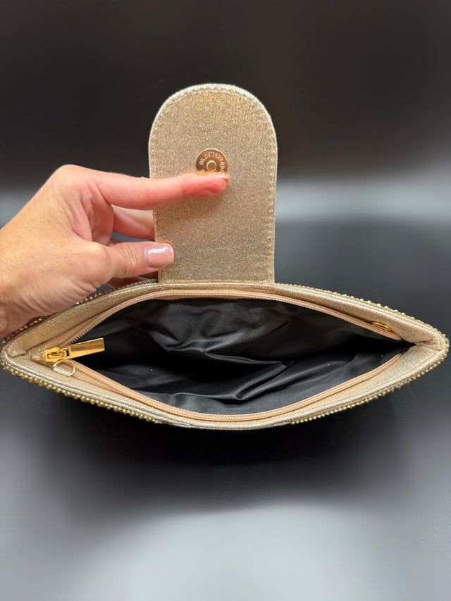 Gold Envelope Clutch