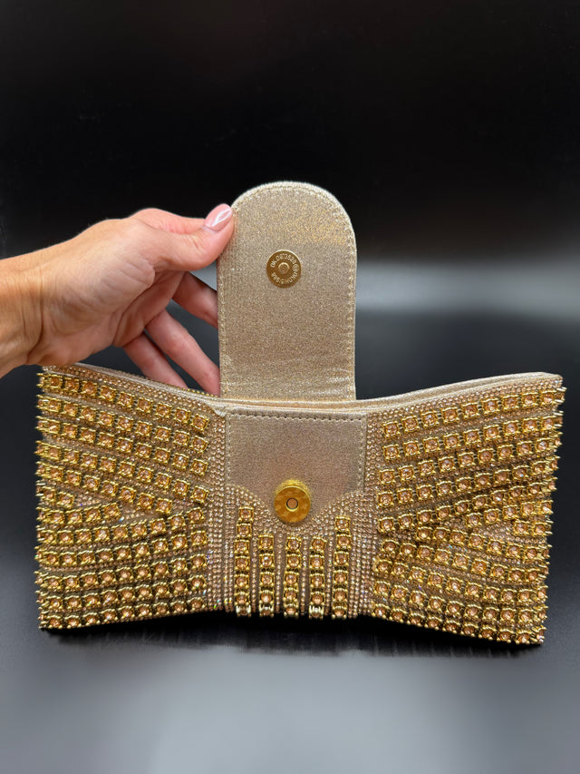 Gold Envelope Clutch
