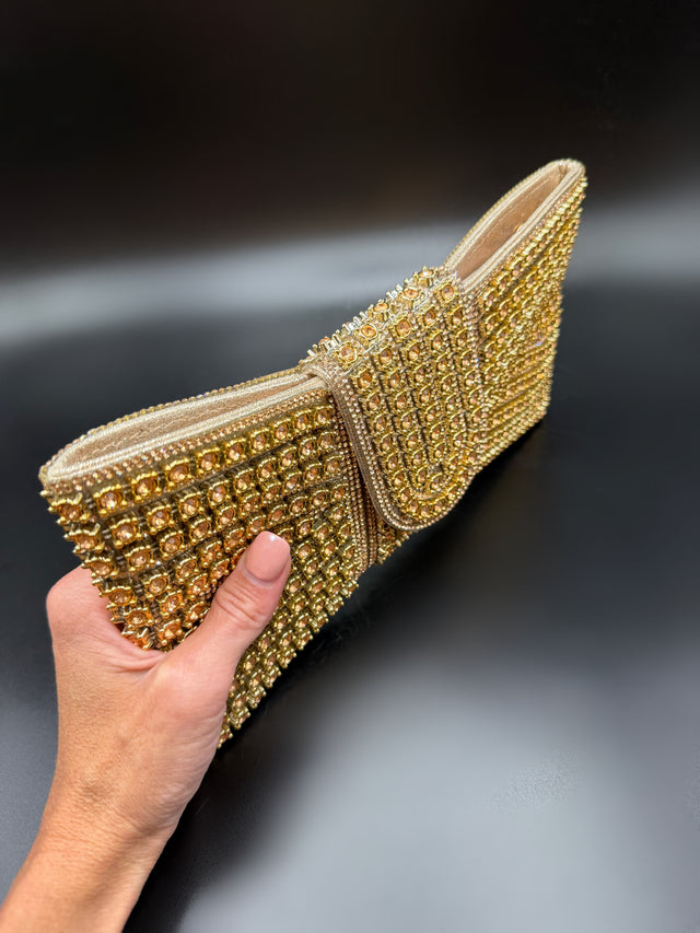 Gold Envelope Clutch