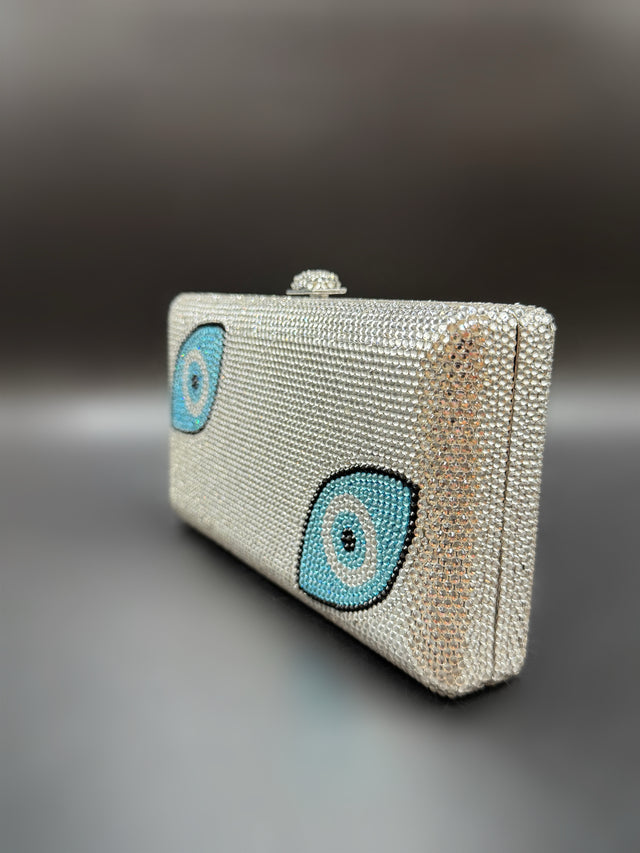 Evil Eye Crystal Clutch