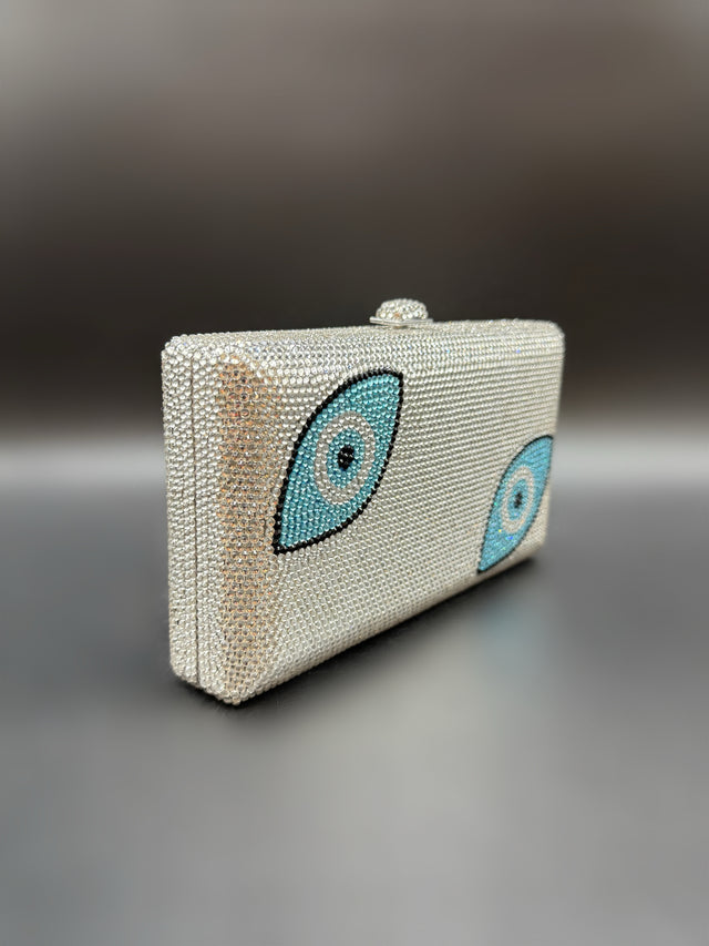 Evil Eye Crystal Clutch