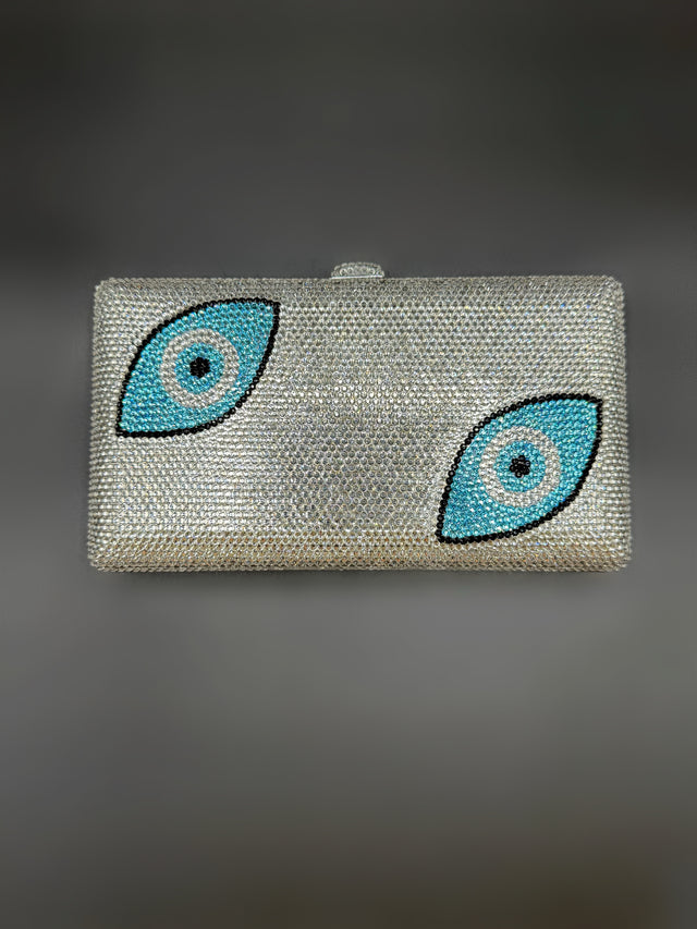 Evil Eye Crystal Clutch