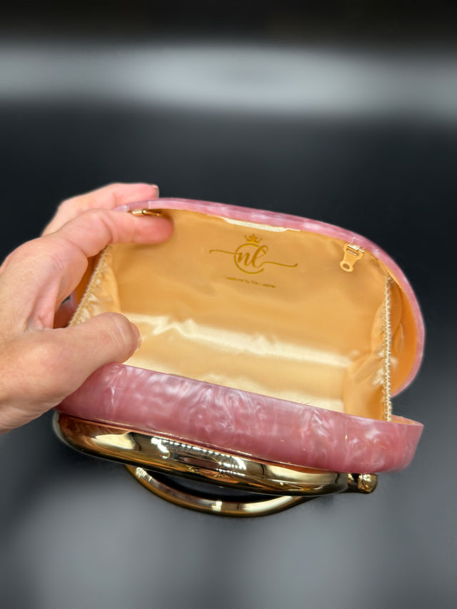 Pink Hand Clutch