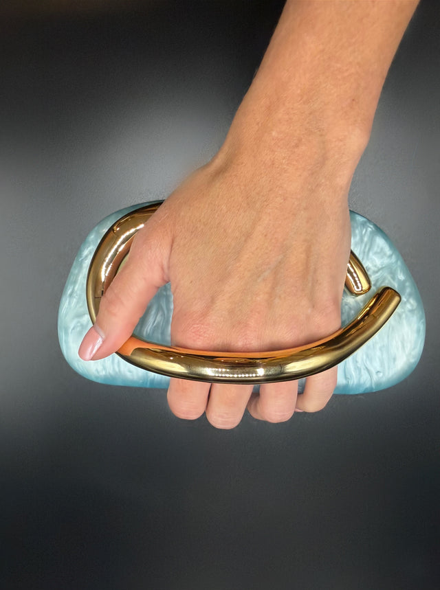 Blue Hand Clutch