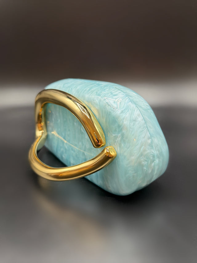 Blue Hand Clutch