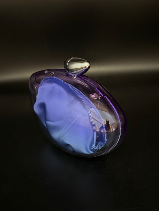 Acrylic Ombré Purple Clutch