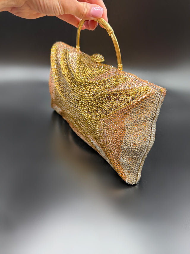 Large Golden Crystal Bag