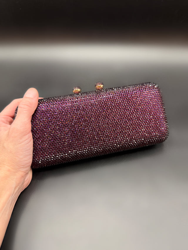 Crystal Clutch Purple