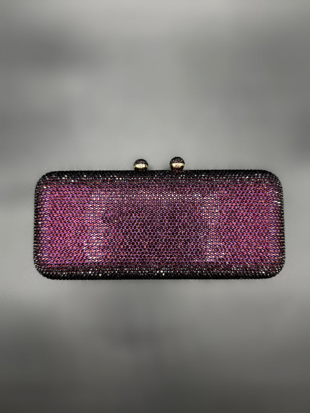 Crystal Clutch Purple