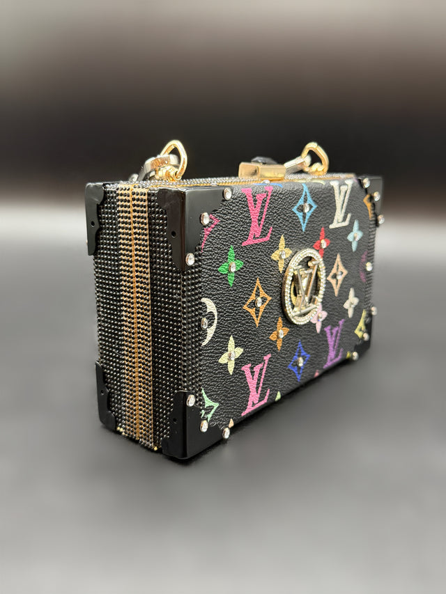 Black Multicolored Upcycled