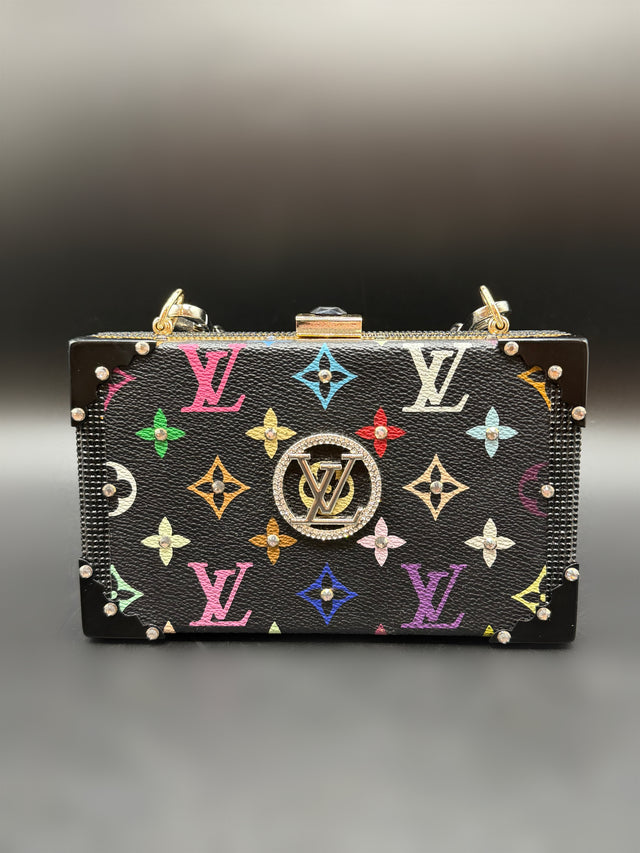 Black Multicolored Upcycled