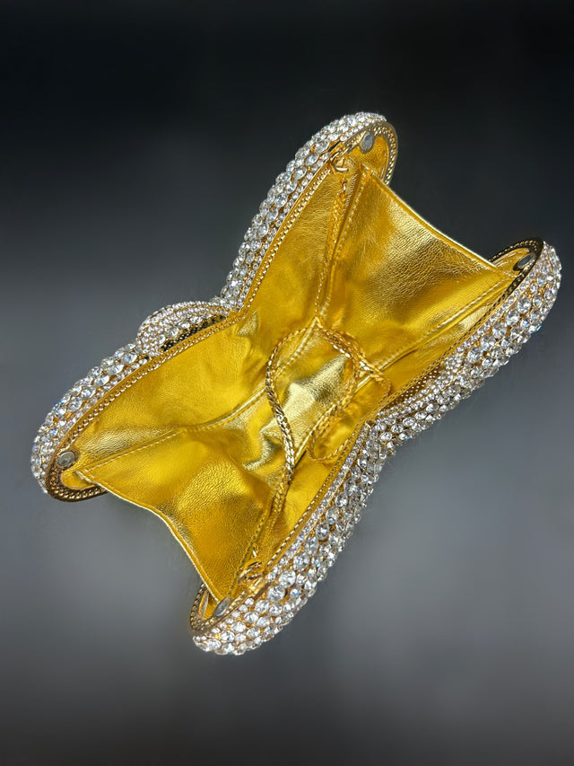 Crystal Butterfly Clutch