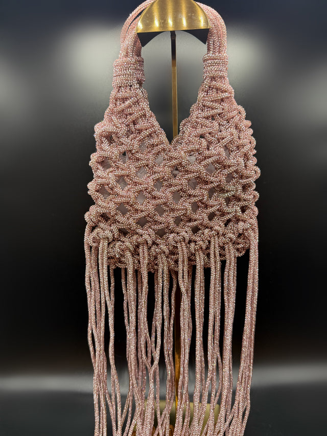 Pink Woven Fringe