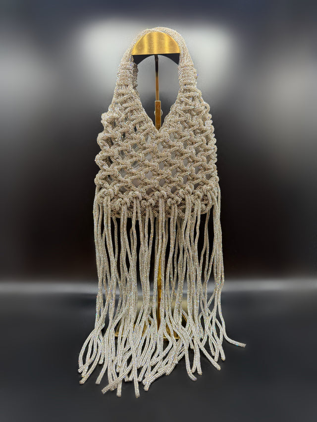 Silver Woven Fringe