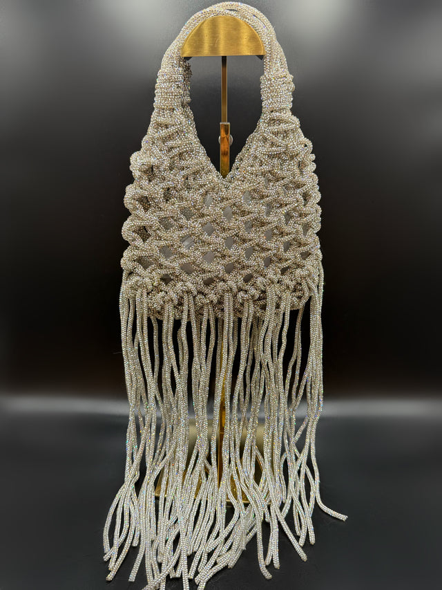 Silver Woven Fringe