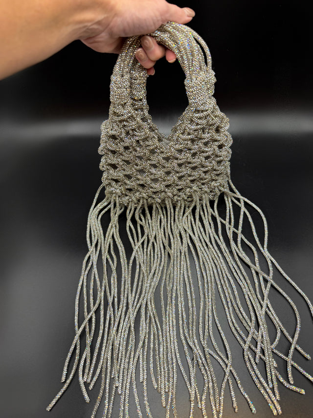 Silver Woven Fringe