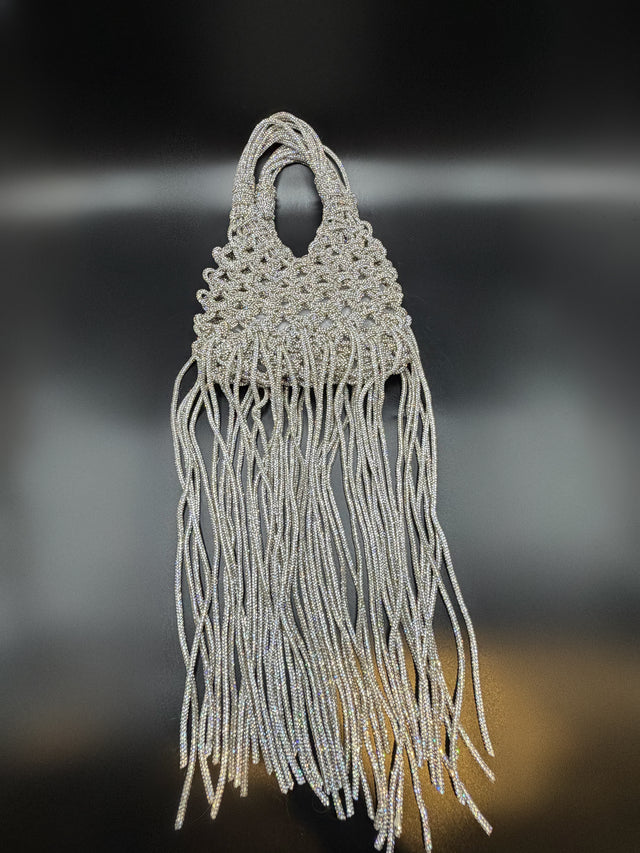 Silver Woven Fringe
