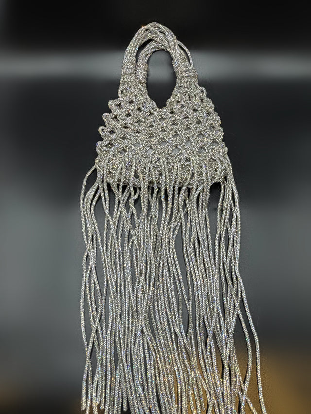 Silver Woven Fringe