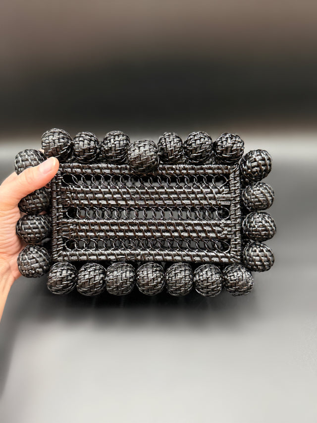 Woven Clutch Black