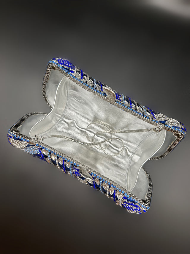 Blue Butterfly Clutch