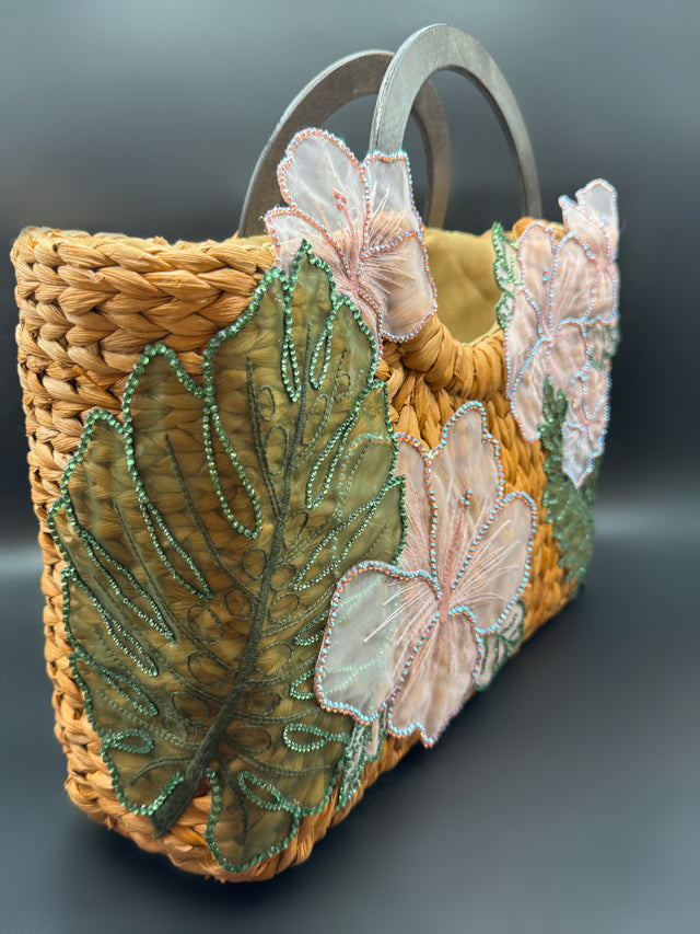 Hibiscus Top Handle Tote