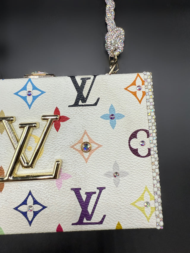 White Multicolor Upcycled