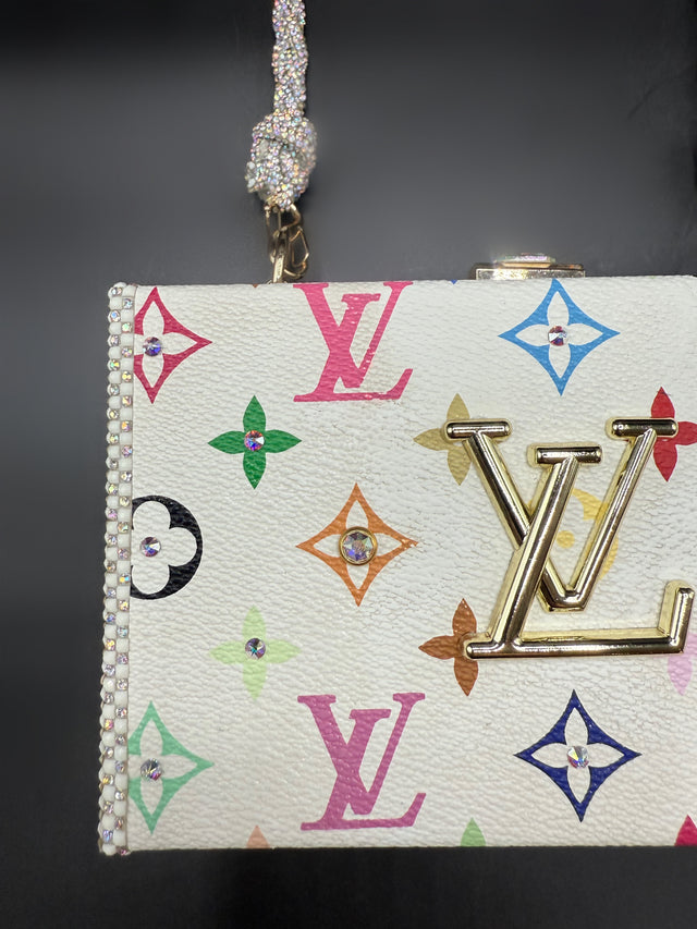 White Multicolor Upcycled